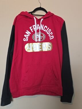 San Francisco 49ers Red & Black Hooded Pullover 2XL